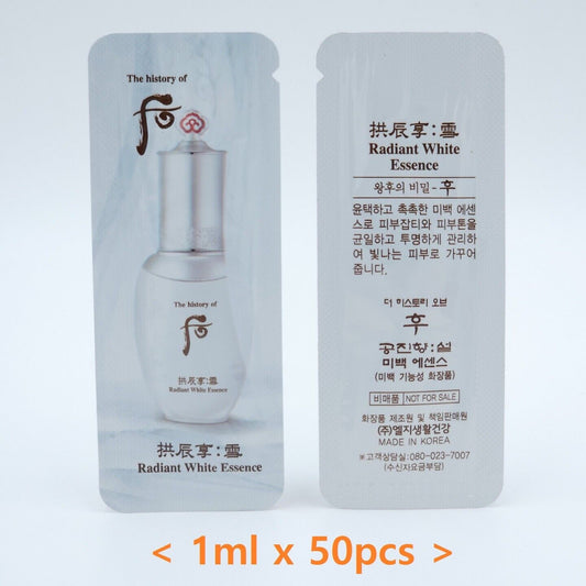 The History of Whoo Gongjinhyang Seol Radiant White Essence 1ml x 50pcs K-Beauty