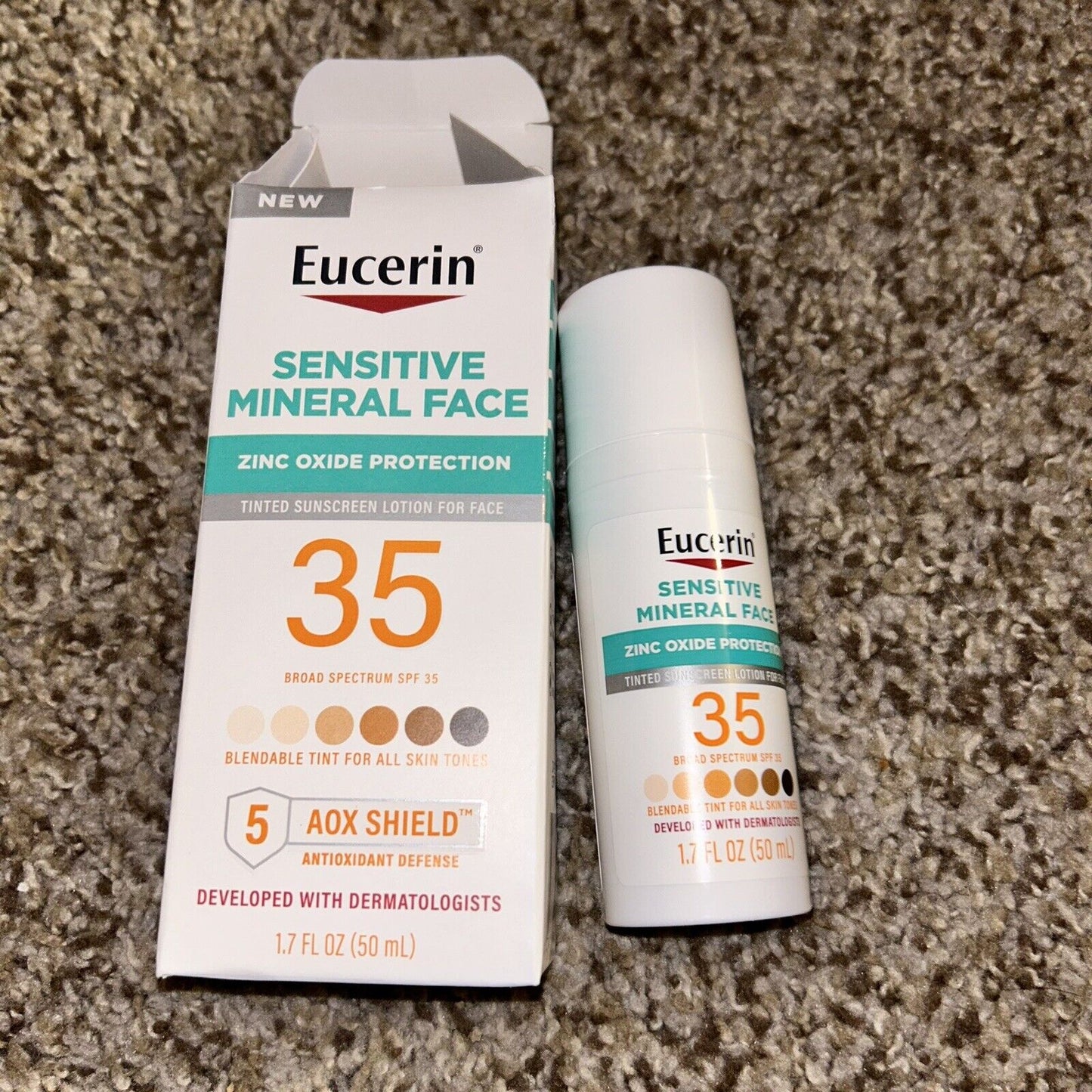 Eucerin Sensitive Tinted Mineral Face Sunscreen SPF 35