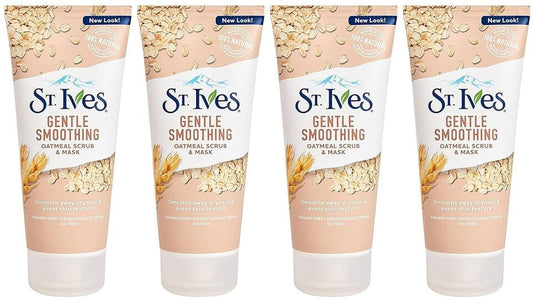 4 pack St.Ives Gentle Smooth Scrub & Mask OATMEAL